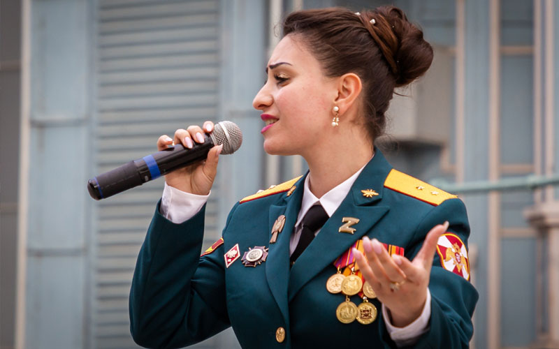 Участники конкурса Росгвардии «Солдаты антитеррора» выступили в Ессентуках.